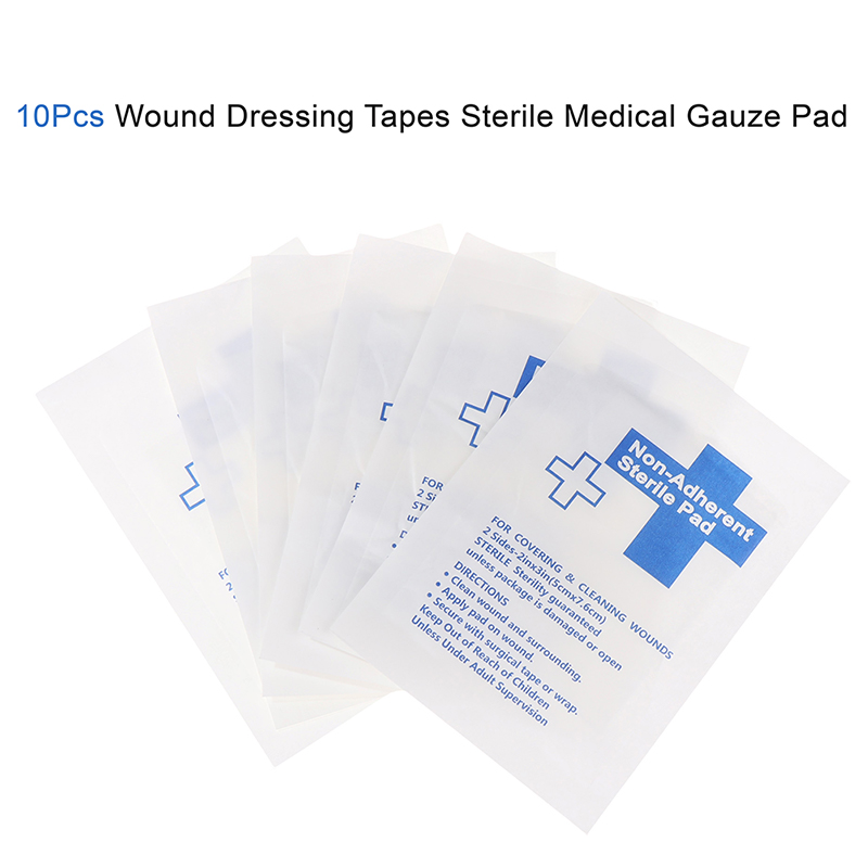 Medical Tape - 10 Adet Su Geçirmez Gazlı Bez,