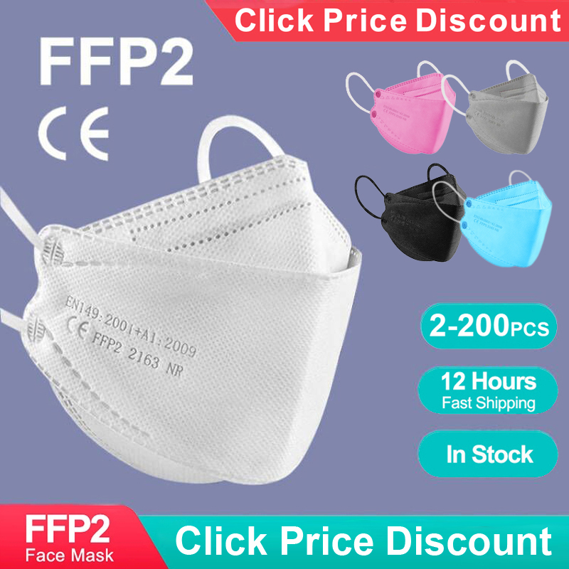 Surgical Mask - Yetişkin Balık Şeklinde Sertifikalı KN95 FFP2
